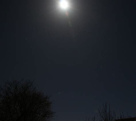 Wolf Moon above Sirius and Orion. | Close to perigee and the… | Flickr