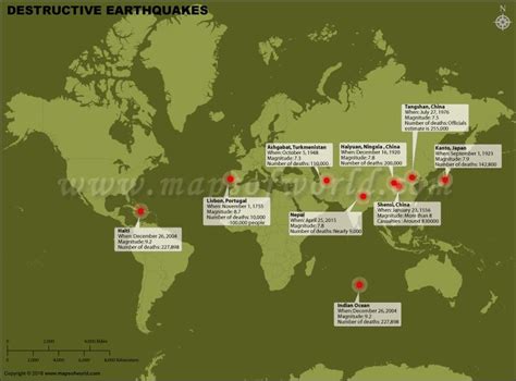 Most Destructive Earthquakes around the world - Our world