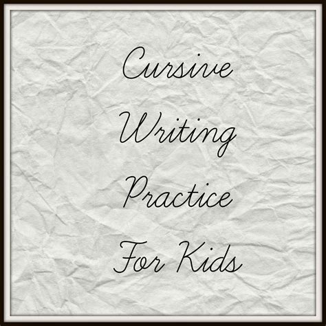 How To Write Cursive Writing For Kids Video And Apps For iPhone And ...