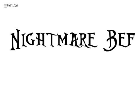 Nightmare Before Christmas - Free Font Download