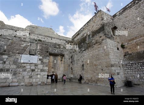 Entrance church nativity bethlehem israel hi-res stock photography and ...