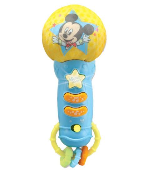 Disney - Mickey Mouse Microphone Musical Toy - Blue - Buy Disney ...