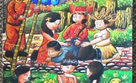 Gambar Dan Mewarnai Tari Tradisional Menggambar Dengan Crayon Tema ...