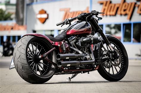 Harley Davidson Softail “Nobleout” by Thunderbike | Harley softail, Harley davidson motorräder ...