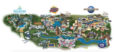 Volcano Bay Universal Orlando Map