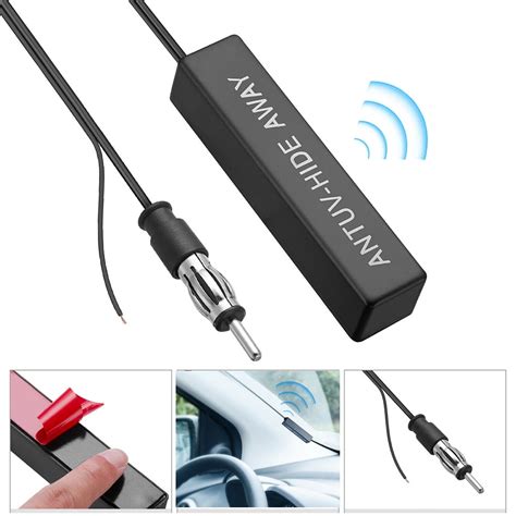 HOTBEST Uniersal Auto Car Stereo Antenna FM AM Radio Hidden Amplified Aerial - Walmart.com