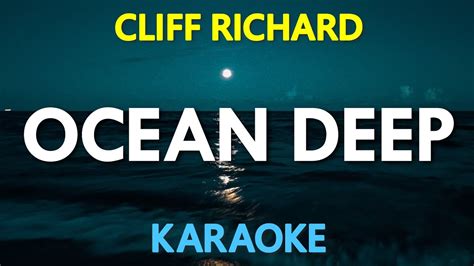 Cliff Richard - Ocean Deep (KARAOKE Version) - YouTube