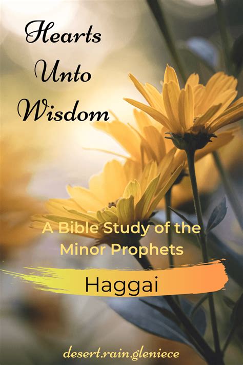 Haggai: Hearts Unto Wisdom Bible Study – Desert Rain