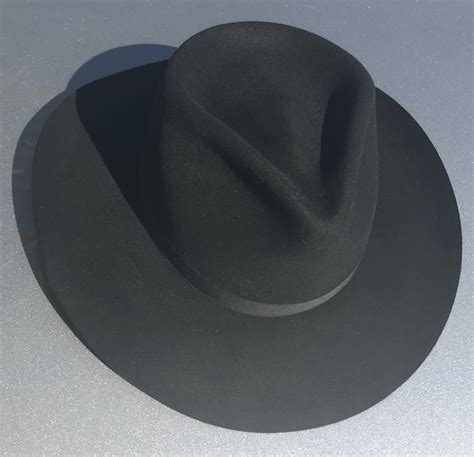 Beaver Brand black 7 1/2 fur felt adventure hat | The Fedora Lounge