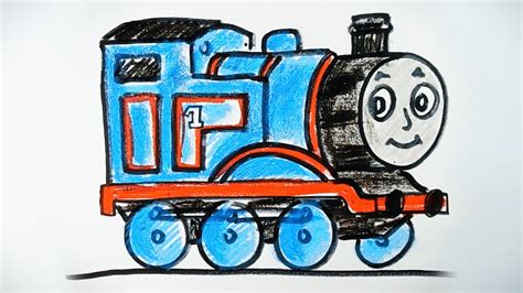 Drawing Tutorial Thomas the Tank Engine - Thomas and Friends - YouTube