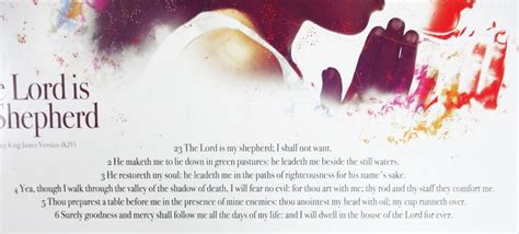 The Lord is My Shepherd Poster Children Girls Scripture Prayer - Etsy