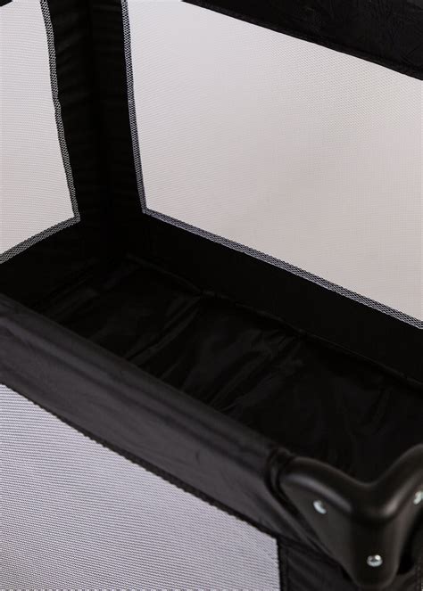 Red Kite Sleeptight Travel Cot Black (70cm x 99cm x 70cm) - Matalan