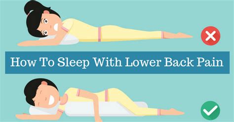 How To Sleep With Lower Back Pain - 4 Dos and 4 Don'ts