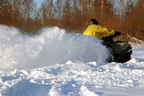 All Terrain Vehicle at Winter Stock Image - Image of race, leisure: 12941069