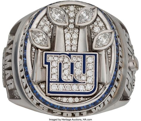 2011 New York Giants Super Bowl XLVI Championship Ring.... Football ...