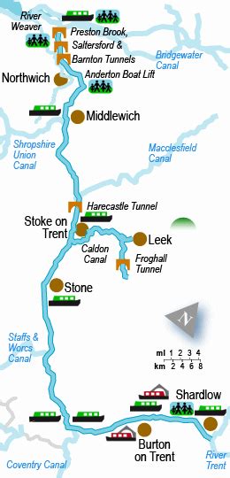 √ Cheshire Canal Map