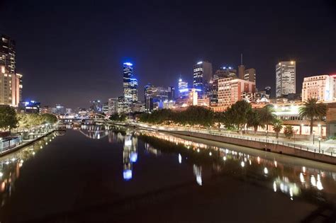 Free Stock photo of Melbourne city night lights | Photoeverywhere