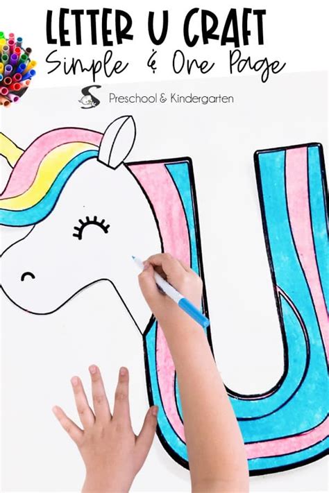 Cute Easy Unicorn Craft (Letter U Teaching Plan)