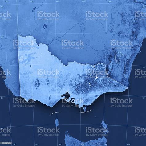 Victoria Topographic Map Stock Photo - Download Image Now - Victoria ...