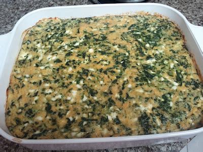 Chez Helene Cookbook: Crustless Spinach Cheese Quiche