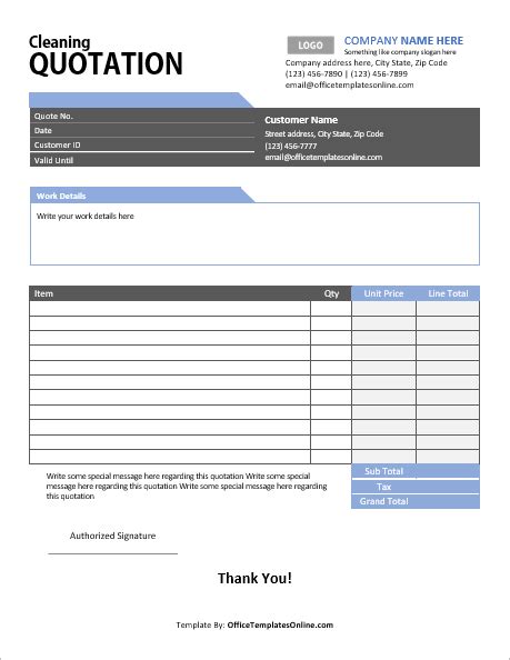 Request For Quotation Template Excel Database