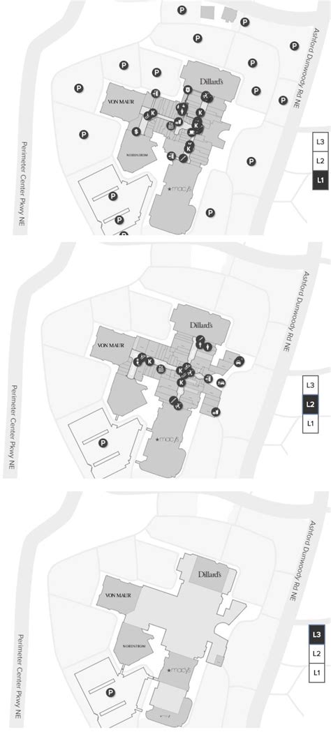 Directory Perimeter Mall Map