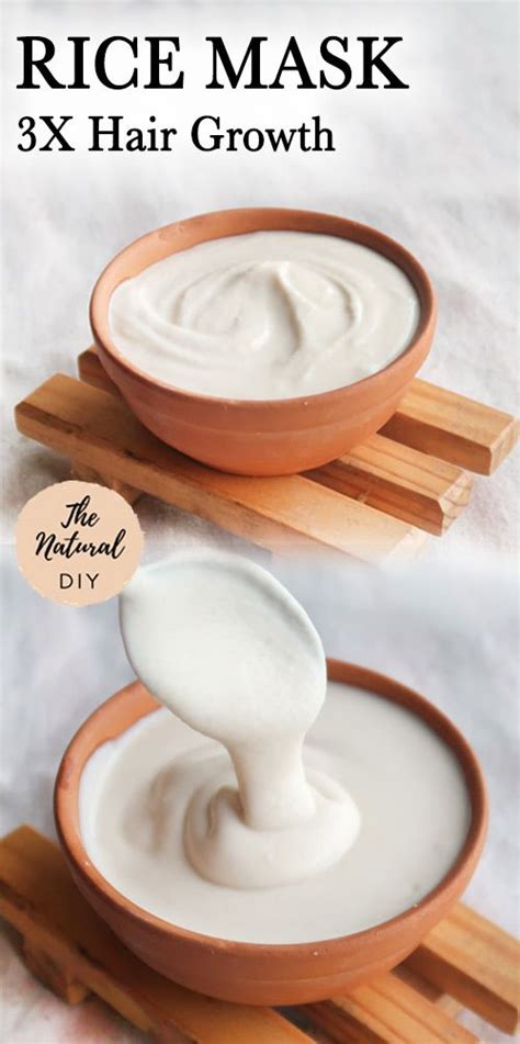 RICE MASK FOR 3X LONGER HAIR - The Natural DIY in 2021 | Coconut milk ...