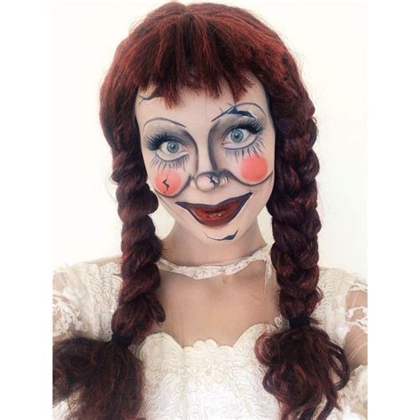 Annabelle makeup, doll, creepy, Halloween | Halloween makeup tutorial ...