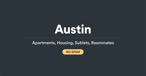 Austin Apartments and Housing (NO SPAM)