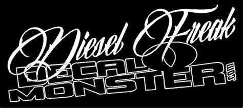 Diesel Freak Decal Sticker - DecalMonster.com