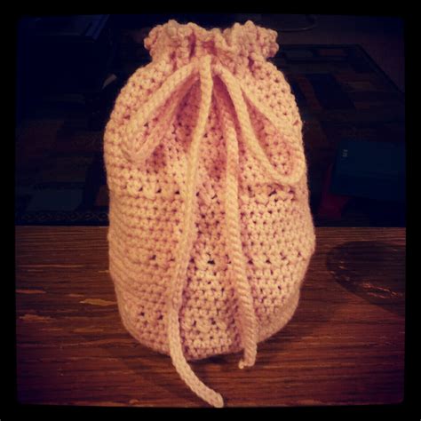 Knitting&Crochet Obsession: Drawstring Pouch: FREE PATTERN