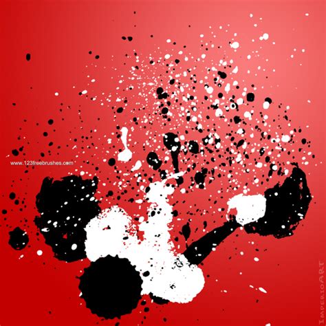 Blood Splatter 9 | Free Brushes Photoshop Photoshop Cs3 Brushes ...