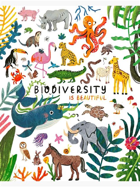 "Biodiversity is Beautiful" Poster for Sale by annakorol | Save animals poster, Poster drawing ...