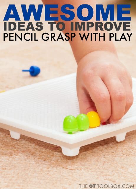 Pencil Grasp Activities with Fine Motor Play - The OT Toolbox