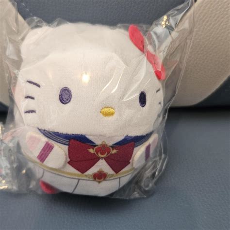 hello kitty x sailor moon mini keychain plushie,... - Depop