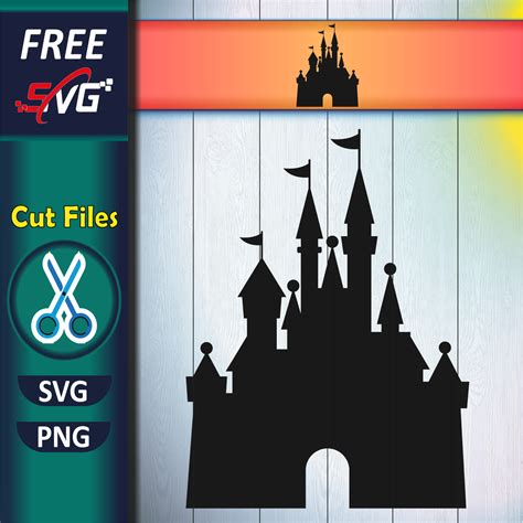 Free Disney Castle SVG, Disney Castle silhouette SVG