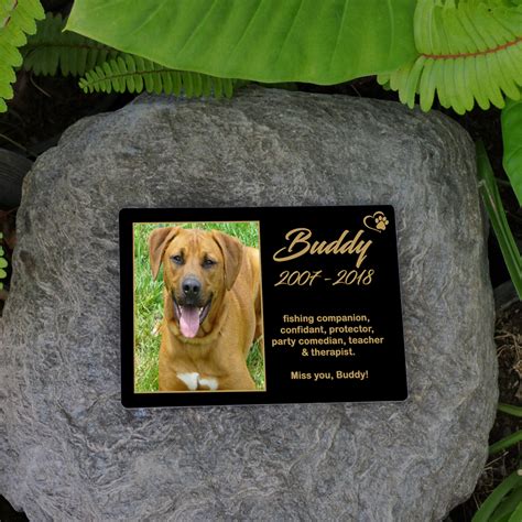 Dog Memorial Garden Plaque 5″x7″ – Personalised – SPP Creations