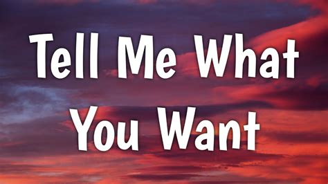 Weezer - Tell Me What You Want (Lyrics) - YouTube