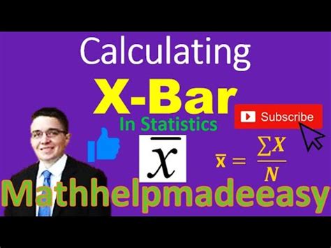 Statistics What Is X Bar