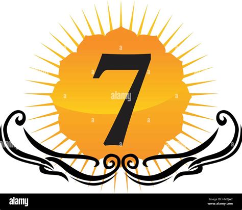 Number 7 logo Stock Vector Images - Alamy