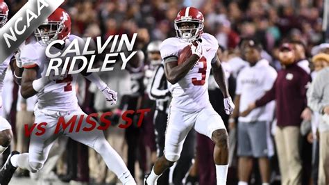 Calvin Ridley Highlights vs Miss St // 5 Catches for 171 Yards // 11.11 ...