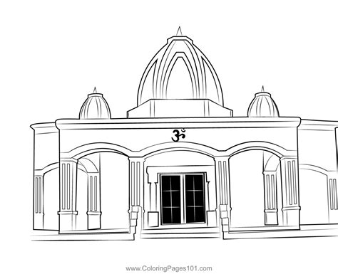 Temple 6 Coloring Page for Kids - Free Temples Printable Coloring Pages Online for Kids ...