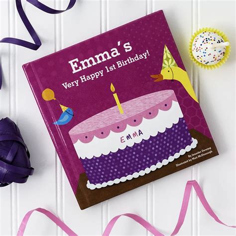 Baby's First Birthday Personalized Board Book - Pink | Birthday book ...