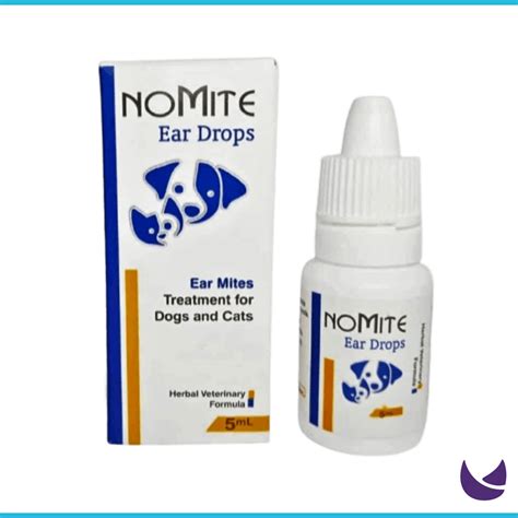 Nomite Ear Drops for Ear Mite Treatment in Cats and Dogs (5ml) - Chubby Meows