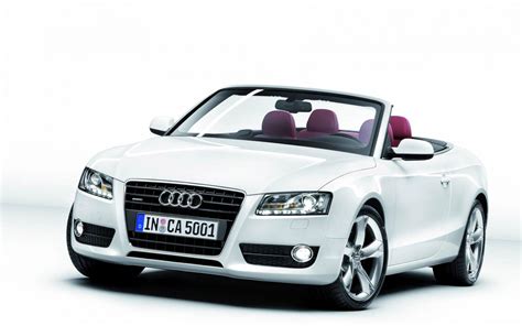 White Audi A5 Cabriolet HD desktop wallpaper : Widescreen : High Definition : Fullscreen