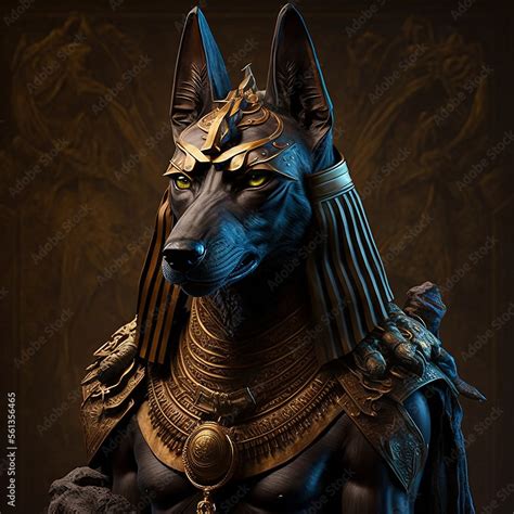 Ancient Egyptian mythology. Anubis, the ancient Egyptian mythological god. Created with ...