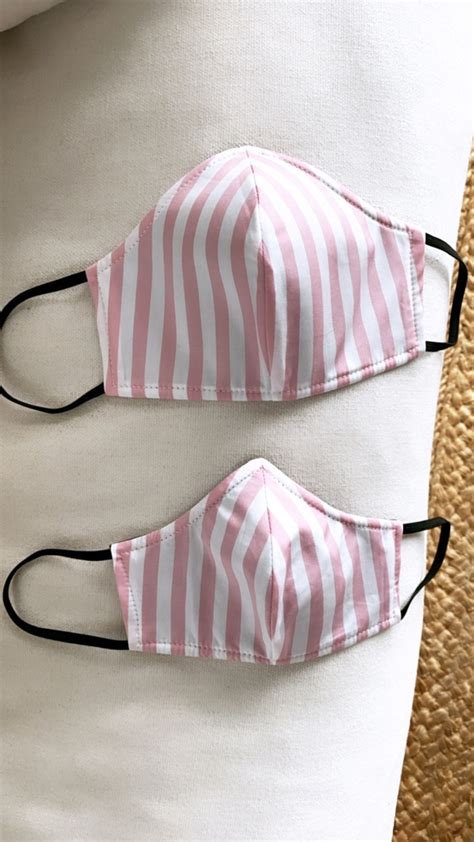 Summer Face Mask Striped Face Mask Couture Face Mask - Etsy