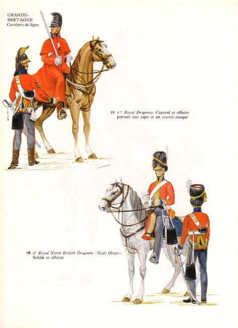 Caporale e ufficiale del 1 rgt. di linea inglese "Royal Dragoons ...