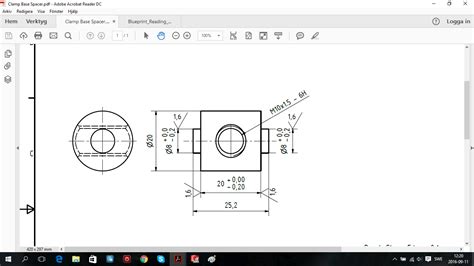 How to interpret the values of a chamfer and a thread in a blueprint | GrabCAD Questions