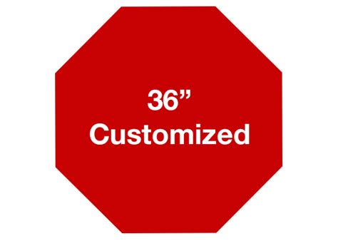 Customized Red Octagon Floor Signs by Mighty Line – Industrial Floor Tape